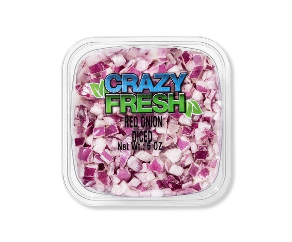 Crazy Fresh Diced Red Onion - 6oz