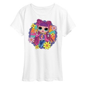 Women's - LOL Surprise! - Skater Chick w/ Flowers Short Sleeve Graphic T-Shirt - 1 of 4