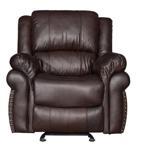 Hybition Leather Recliner Living Room Seat Chair with Adjustable Footrest - 1 of 3