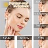 7 Pairs Hypoallergenic Stud Earrings Set: Silver, Gold & Black CZ in Titanium & Steel (2-8mm) - 4 of 4