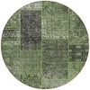 Olive Green And Gray Patchwork Washable Indoor Outdoor Area Rug - 4 of 4