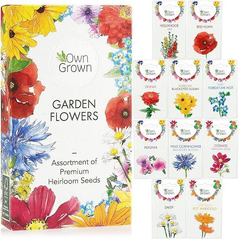 Owngrown Grow Your Own Flowers Premium Garden and Balcony Flower Seeds Set