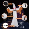 12ft Giant Scary Ghost Flames and Flashing Red Eyes Inflatable Halloween Decoration - 4 of 4