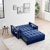NicBex Modern Pull Out Sofa Bed Velvet Convertible Sleeper Sofa with Side Pockets and Pillows for Living Room - 4 of 4