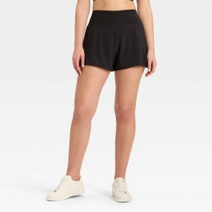 Women's 3" Knit Waistband High-Rise 2-in-1 Shorts - All In Motion™ - 1 of 4