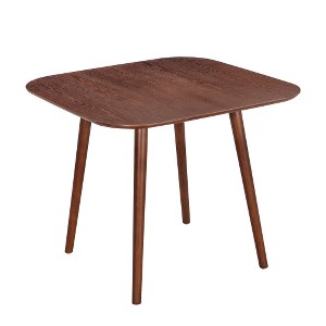ACEPANO Modern Square Wood Dining Table with Engineered Wood Veneer & Tapered Legs for Dining Room-Dark Walnut - 1 of 4