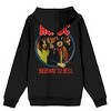 ACDC Logo & Group Shot Adult Black Long Sleeve Zip-Up Hoodie - 3 of 4