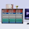 YIYIBYUS File Storage Rack, Desktop File Organizer for Office Home School - 2 of 4