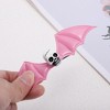 Unique Bargains Women's Halloween Funny Bat Wing Skull Hair Clip 1 Pc - 4 of 4