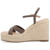 Journee Collection Womens Raniya Espadrille Platform Wedge Sandals - 2 of 4