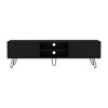 71" Modern TV Stand with Hinged Drawers, Open Shelves, and Hairpin Legs for Living Room and Bedroom - 2 of 4