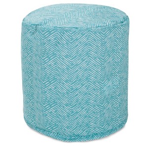 Majestic Home Goods,Pouf South West Teal - 1 of 4