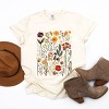 Simply Sage Market Women's Vintage Pressed Flowers Short Sleeve Garment Dyed Tee - 3 of 4