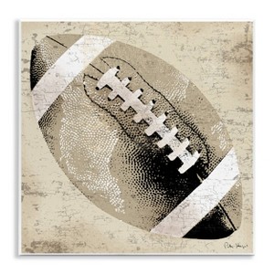 Stupell Industries 17"x17" Kids' Rustic Sports Football Wall Art Unframed - 1 of 4