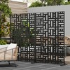Lirago Outdoor Privacy Screen Privacy Fence Fence Panels Metal Garden Fencing - 72x47 - 2 of 4