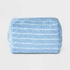 Girls' 2pk Quilted Floral Cosmetic Bag - art class™ Blue/White - 4 of 4