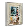 Stupell Industries Woman Coastal Beach Canopy Summer Ocean Scene Framed Giclee Art - 2 of 4