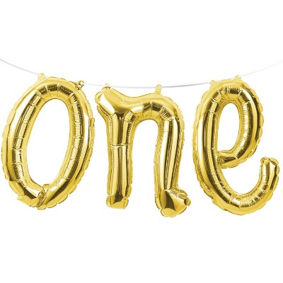 3ct 1st Birthday "One" Balloon Banner