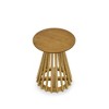 Modern Minimalist Coffee Table, Solid Wood Round End table, Suitable for Both Home and Office - ModernLuxe - 4 of 4