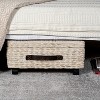 happimess Chett Minimalist Hand-Woven Hyacinth/Wood Underbed Storage Bin with Wheels and Handles - 2 of 4