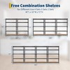 Garage Storage Shelves 5 Tiers, Heavy Duty Storage Shelving Racks with 2500 Lbs Capacity, Metal Adjustable Shelving Unit for Kitchen Pantry Basement - 3 of 4