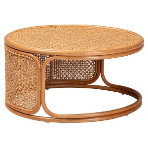GDFStudio Metis Bohemian Rattan Coffee Table : Target