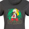 Women's Hey Arnold! Ho Ho Ho Stinko Graphic T-shirt Dress - Heather Charcoal - 4X - 2 of 4