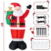 Itopfox 8FT Christmas Inflatable Santa Claus with LED Lights Waterproof Durable Outdoor Decoration for Lawn Garden Patio 1 Piece - 4 of 4