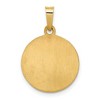 Black Bow Jewelry 14k Yellow Gold Hollow St. Anthony Medal Pendant, 15mm (9/16 Inch) - 3 of 4