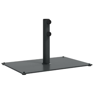 vidaXL Parasol Base Dark Grey Steel, Iron 33.1 lbs Adjustable Feet - 1 of 4