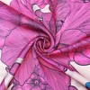 INSPIRE CHIC Women's Floral Printed Satin Square Flowers Silky Neck Scarves 1Pc - 4 of 4