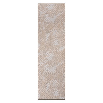 World Rug Gallery Contemporary Distressed Leaves Textured Flat Weave Indoor/Outdoor Area Rug