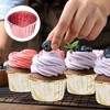 Unique Bargains Greaseproof Double-sided Aluminum Foil Cupcake Liners with Lids 50 Pcs - 4 of 4