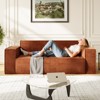 Mjkone Velvet Fabric Loveseat Sofa with Legless Design&Widened Armrest,Upholstered 2-Seater Couch for Living Room - 2 of 4