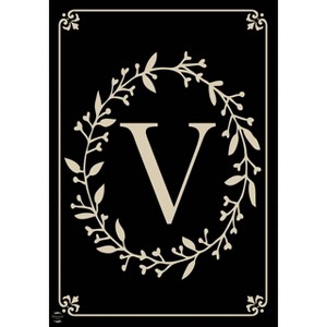 Briarwood Lane Everyday Garden Flag 12x18 For Outdoor Briarwood Lane Classic Monogram Letter V Garden Flag Flags For Outside - 1 of 4