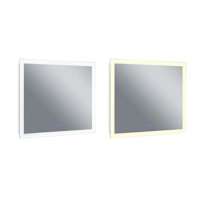CWI Lighting Abigail Rectangle Matte White LED 40 in. Mirror From our Abigail Collection