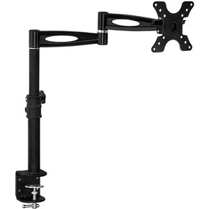 Mount-It! Single Monitor Arm Mount | Desk Stand | Heavy Duty Full Motion Height Adjustable | Fits 13 - 30 in Compatible Computer Screen | C-Clamp Base - 1 of 4
