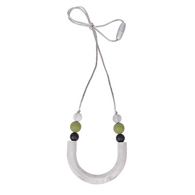 The Pencil Grip Silicone U Tube Style Teething Necklace