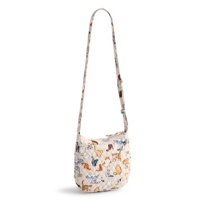 Vera Bradley Women's Outlet Cotton Trio Zip Hipster Crossbody Bag A Cat's Life — фото 2