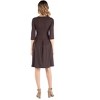 24seven Comfort Apparel Fit and Flare Scoop Neck Maternity Dress - 3 of 4