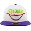 Adult The Joker Smile White & Purple Colorway New Era 59Fifty Fitted Hat - 2 of 4