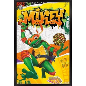 Trends International Teenage Mutant Ninja Turtles: Mutant Mayhem - Michelangelo Framed Wall Poster Prints - 1 of 4