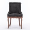 PAGED Modern Style Dining Chairs Set of 2 Upholstered Living Room Chairs with Wood legs and Bronze Nail Head for Living Room - 3 of 4