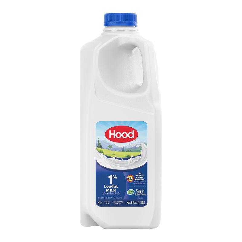 Hood 1% Low Fat Milk - 0.5gal, 1 of 8