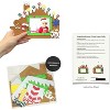 4E's Novelty Foam Gingerbread House Picture Frame Craft (12 Pack) – DIY Self Adhesive Christmas Photo Magnet Craft Kits for Kids Ages 3+ Bulk - 3 of 4