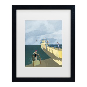 Trademark Fine Art - Charlotte Trudgett  Blackrock, Salthill, Galway Ireland Art Print Matted Framed Art - 1 of 4