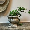 Slickblue Cement Planter Urn, Classical Design, Decorative Flower Pot, Indoor Desk or Table Accent, 5.9"x4.7" - 2 of 4