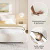 Christopher Knight Home Nicolas Boucle Upholstered Platform Bed with Removable Pillow Headboard - 3 of 4