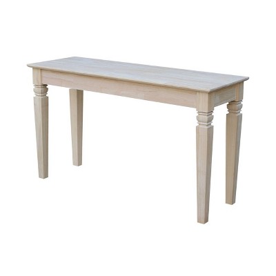 Mission Entry Table Unfinished - International Concepts, Brown