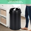 17 Gallon/65 Liter Open Top Trash Can, Stainless Steel Kitchen Garbage Can, Commercial Round Rubbish Bin, Waste Container for Restaurant Hotel - 4 of 4